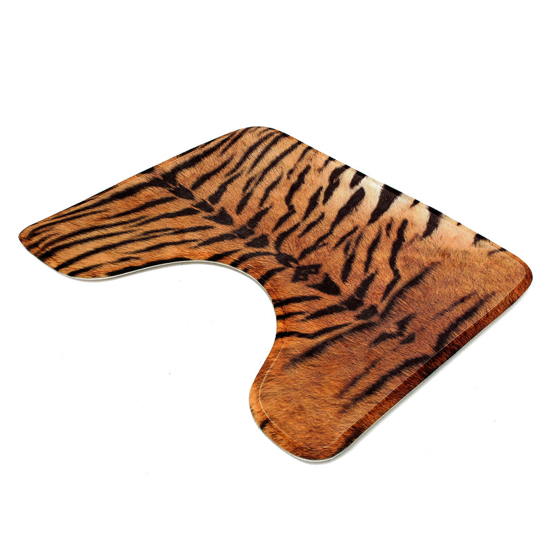 3PCS Toilet Rug Contour Carpet Non Slip Floor Mat Lid Toilet Cover Sets For Bathroom Kitchen