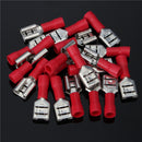 22-18AWG Insulating Female Spade Terminal Electrical Crimp Wire Connector Red