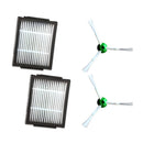 2pcs Hepa Filter 2pcs Side Brush 2pcs Brush Roll for iRobot Roomba i7 E5 E6 Series Robot Vacuum Cleaner Replacement Spare Parts