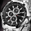 CURREN 8023 Fashion Men Style Watch Waterproof Fake Three Dials Analog Quartz Watch