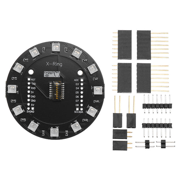 X-Ring RGB WS2812b LED Board For RGB Built-in LED 12 Colorful LED Module For WAVGAT ESP8266 RGB