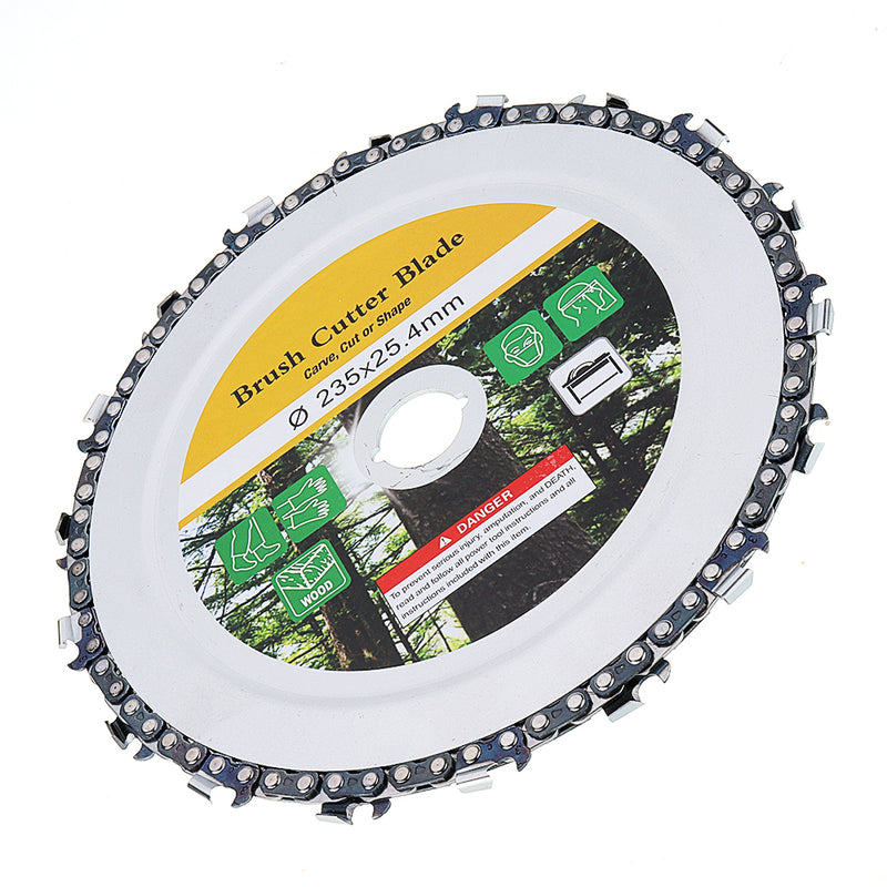 235mm Wood Carving Disc Chain Trimmer Head Brush Cutter Blade for Cut Curve and Carve