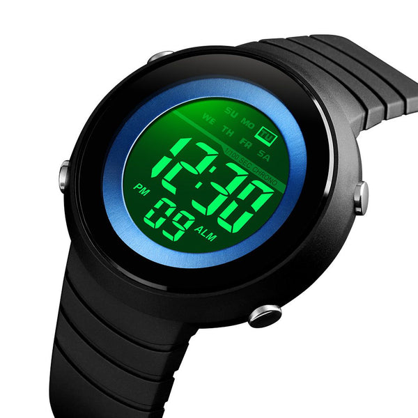 SKMEI 1497 Simple Design Back Light LED 50M Waterproof Chronograph Week Digital Watch Men Watch