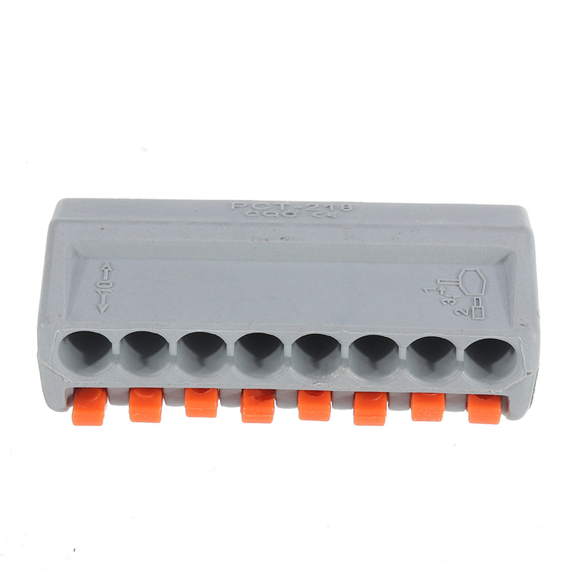PCT-218 8Pin Universal Connectors Terminals Electric Cable Wire Connector Terminal Block Cable Terminals
