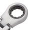 27 mm CR-V Steel Flexible Head Ratchet Wrench Metric Spanner Open End & Ring Wrenches Tool