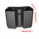 Plastic Belt Double Pistol Magazine Pouch Mag Case Cartridge Clip Holder