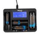 AloneFire SC-04 LCD Smart Battery Charger For Li-ion Ni-MH Ni-Cd 26650 18650 14500 26650 AA AAA C 3.7 1.2V 1.5V Batteries