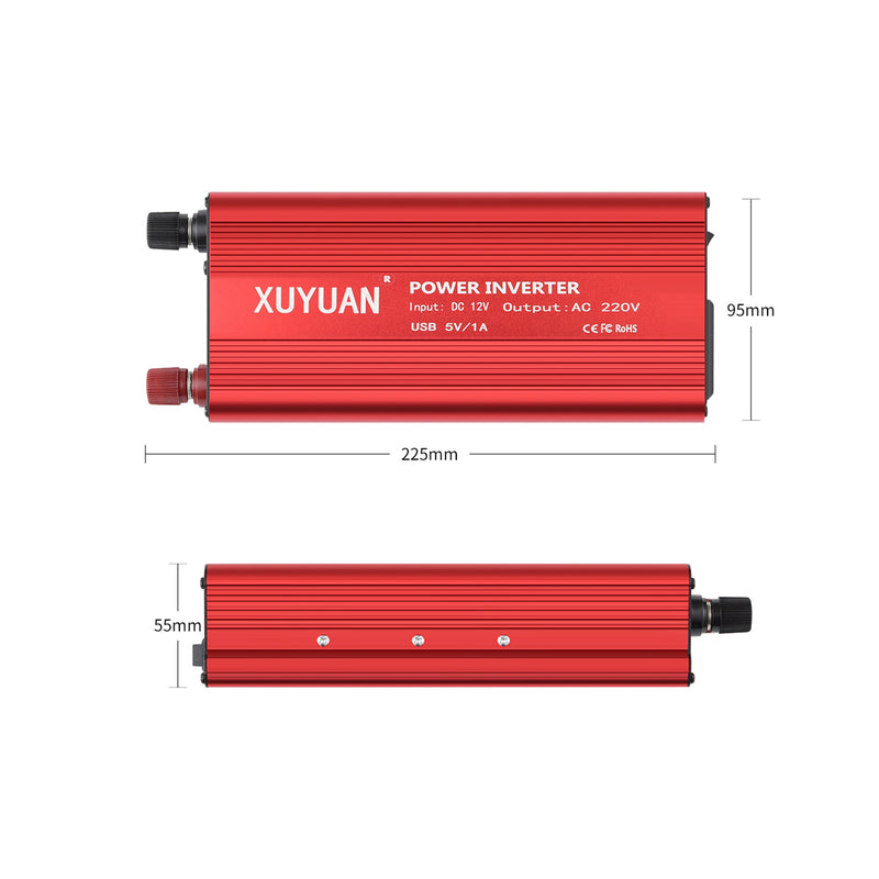 1300W Inverter DC to AC Car Inverter LED Display Modified Sine Wave Car Power Inverter Truck