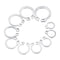 200Pcs Boxed 304 Stainless Steel Shaft with Circlip Ring C-type Circlip M8-M18