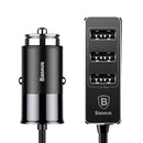 Baseus 5.5A 4 Ports Socket Fast Car Charger For iPhone X 8Plus Oneplus5 Xiaomi 6 Mi A1 Tablet