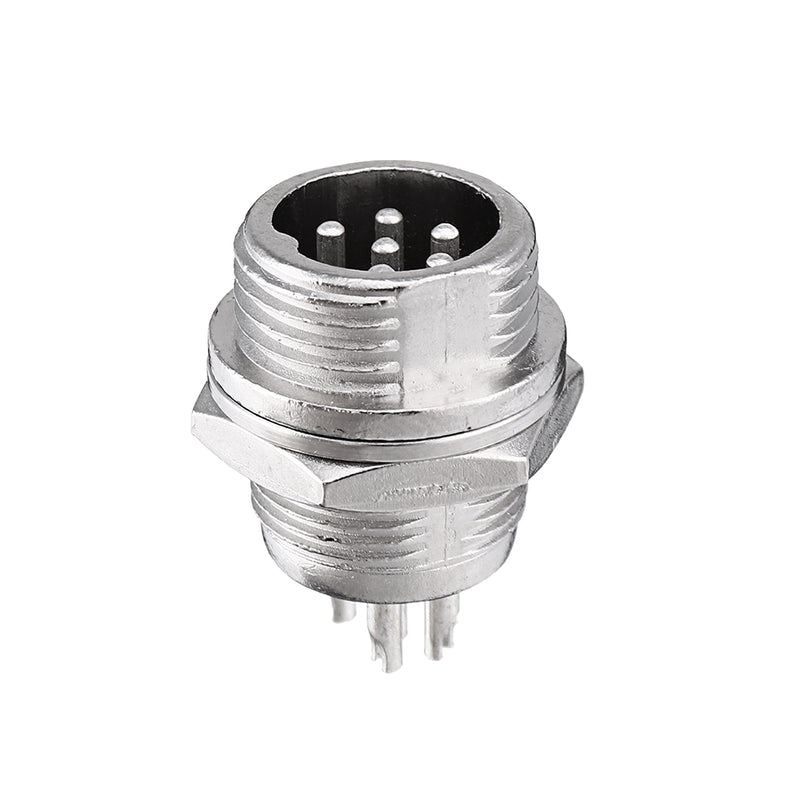 GX12 6 Pin 12mm Male & Female Wire Panel Circular Connector Aviation Socket Plug