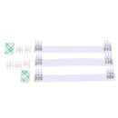 DC12V 4PCS 50cm SMD3528 30LED Strip Light TV Backlight Indoor Outdoor Cabinet Lamp with EU Power Adapter