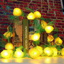 20LED Rose Flower Fairy String Light Wedding Garden Party Xmas Christmas Decor