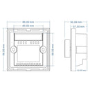 AC85-265V To 0-10V Touch Panel Wall Mount LED Dimmer Controller Light Switch