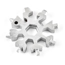 18 In 1 Snowflake Shape Multi Tool KeyChain Screwdriver EDC Tool
