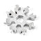 18 In 1 Snowflake Shape Multi Tool KeyChain Screwdriver EDC Tool