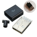 5pcs USB 2.0 Type A Plug 4-pin Male Adapter Solder Connector USB Repair Replacement Adapter