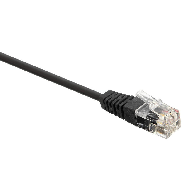 RJ11 Call Center Headset Telephone Corded Wired Microphone Office Head Phone