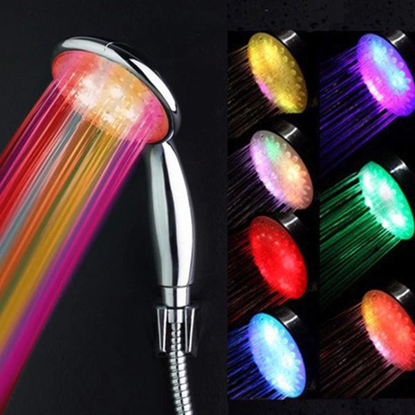 1 Pcs LED Shower Spray Head Bathroom Shower Head Water Glow Light Colorful Changing LED Shower Light