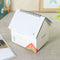 2019 Calendar Folding House Desktop Table Paper Note Storage Box Daily Organizer