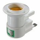 UK Plug E27 B22 Wall Screw Base Light Bulb Lamp Socket Holder Adapter Converter 110-240V