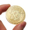 1Pcs Gold Bitcoin Model Commemorative Coins BTC Metal Coin Decorations