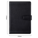 XIAOMI Ecosystem Deli 3301 PU Leather Notebook Business Black Meeting Record Notebook Thicken Notepad
