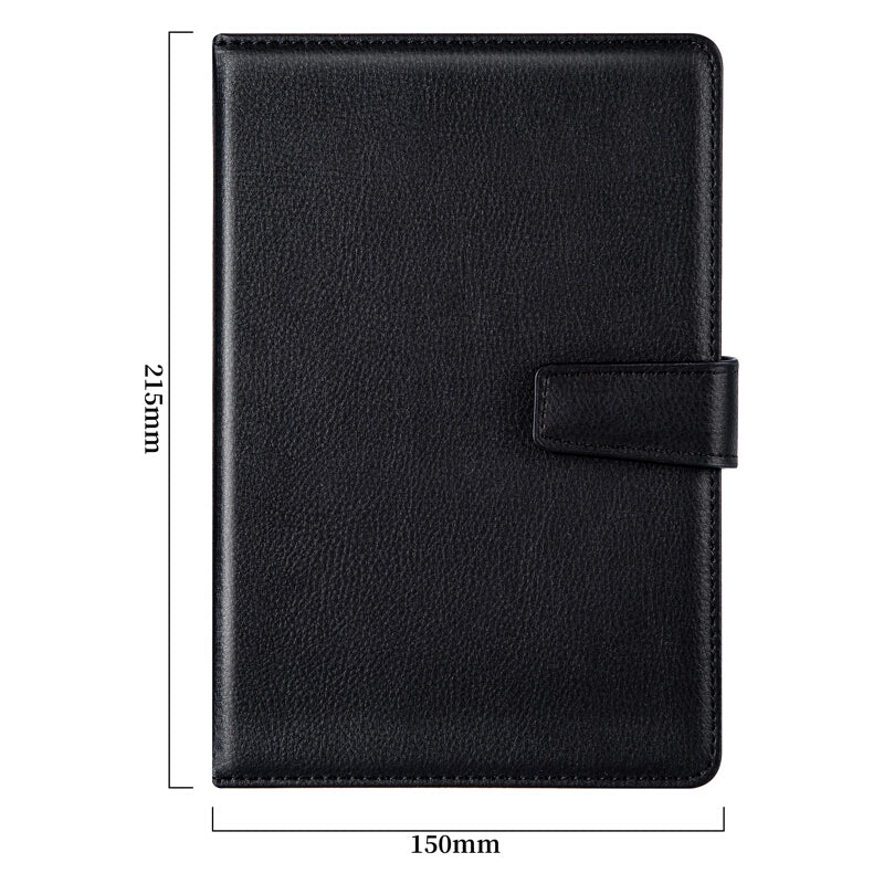 XIAOMI Ecosystem Deli 3301 PU Leather Notebook Business Black Meeting Record Notebook Thicken Notepad