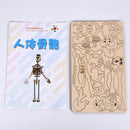 DIY Human Bone Model Intelligence Training Building Block Human Bone Model Blocks Toys