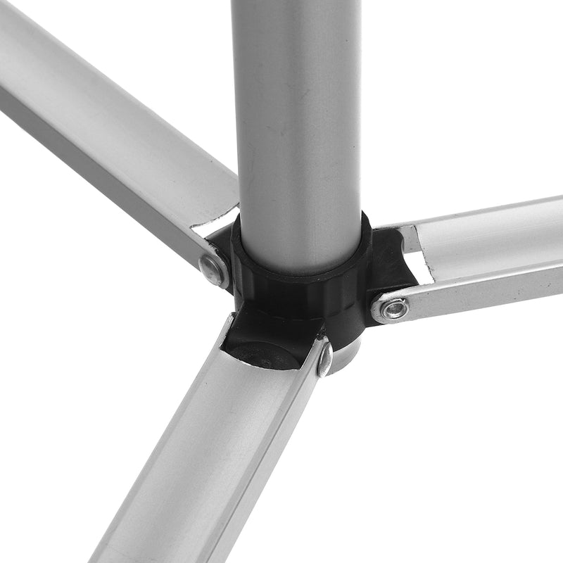 Silver 1.3m 3 Sections Adjustable Aluminum Alloy Tripod Phone Holder With Phone Clip For iPhone Samsung Huawei Xiaomi