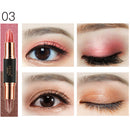 6 Colors Double Head Eye Shadow Stick Highlight Glitter Shimmer Waterproof Long-time Lasting