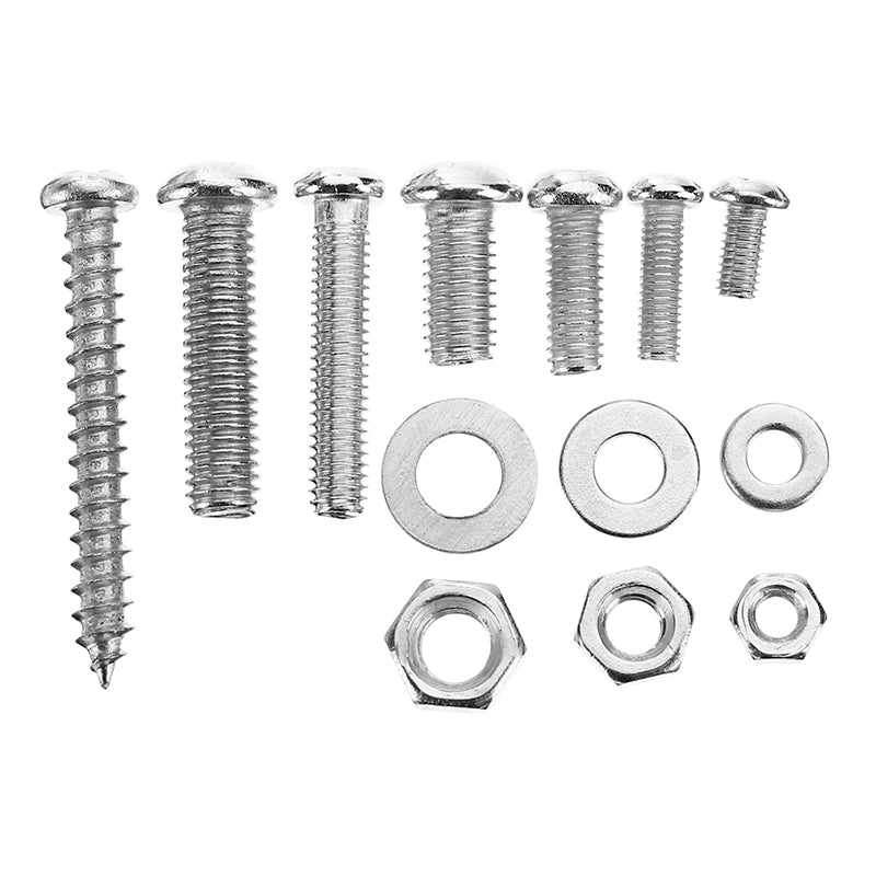 Suleve MXSP4 M3/M4/M5 Stainless Steel Phillips Round Head Screws Nuts Washers Assortment Kit 250g