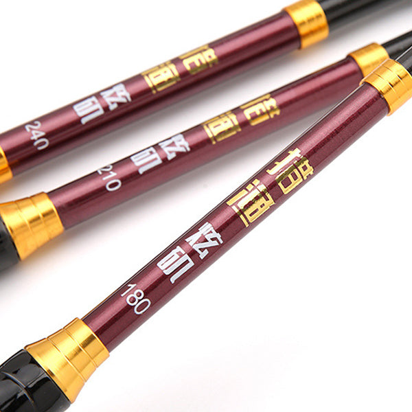 ZANLURE 1 Pcs 1.8/2.1/2.4/2.7m Carbon Fiber Telescopic Mini Fishing Rod Travel Sea Fishing Pole Spinning Casting Rods
