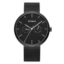 RUIMAS 567 Casual 3ATM Waterproof Multi-dial Fashion Stainless Steel Strap Men Quartz Watch