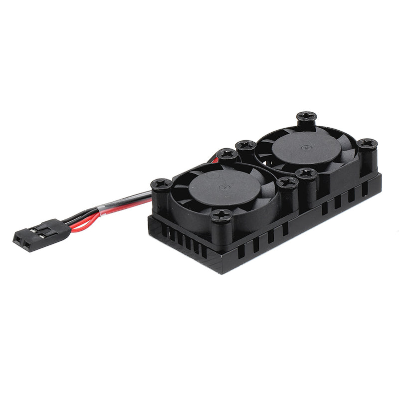 Dual Fan Radiator Development Board 51*25*13mm Cpu Air Cooling  Heat Sink Module for Raspberry Pi 3b+