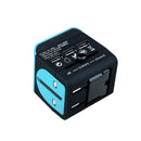 Wongplug LE-07 Multi-function USB Conversion Plug Conversion Socket 3 USB Port Global Multi Country Converter EU / US / AU / UK Plug USB Connector