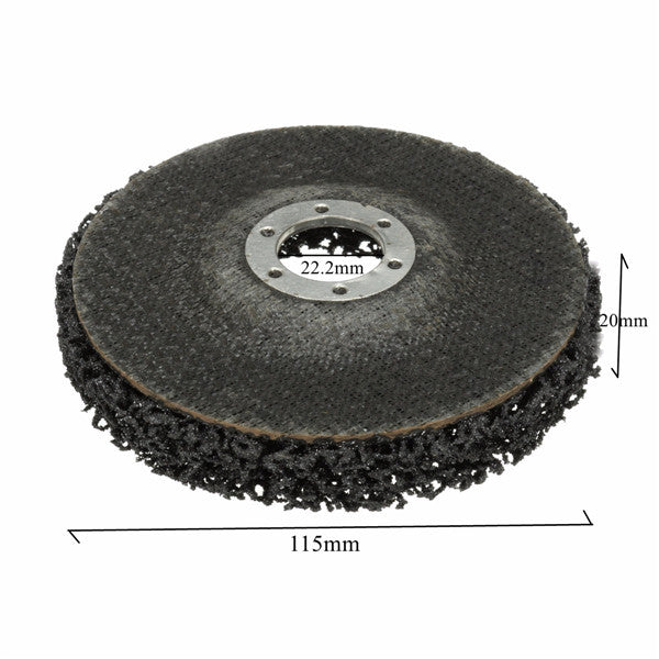 2pcs 115mm Rust Paint Remover Abrasive Poly Disc Wheel For 4.5 Inch Angle Grinder