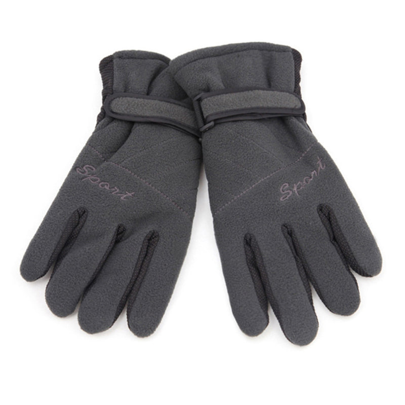 Aotu Outdoor Hiking Gloves Three Layer Thickening Windproof Soft Winter Warm Unisex Wrist Mitten