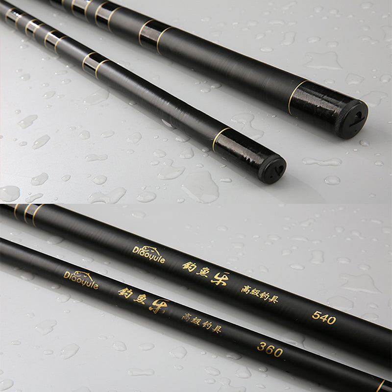 ZANLURE 2.7-7.2M Glass Fiber Black Stream Hand Pole Telescopic Spinning Freshwater Fishing Rod