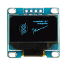 5Pcs 0.96 Inch 4Pin IIC I2C SSD136 128x64 DC 3V-5V Blue OLED Display Module For