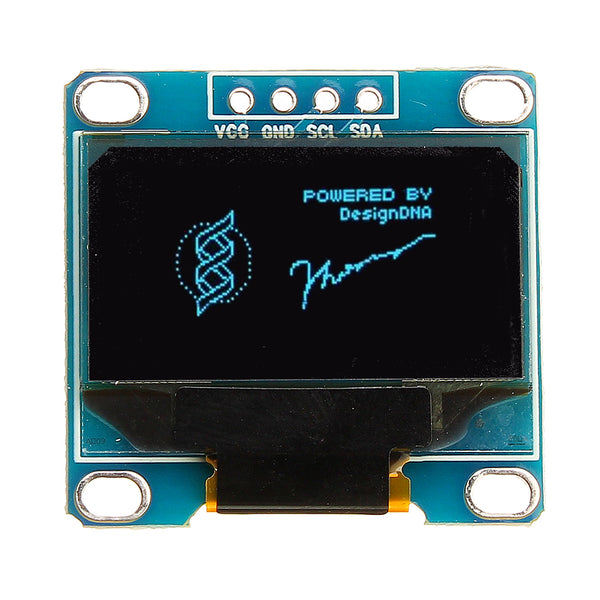 5Pcs 0.96 Inch 4Pin IIC I2C SSD136 128x64 DC 3V-5V Blue OLED Display Module For