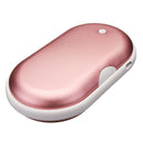 5200mAh Portable Macarons Hand Pocket Warmer Double-Sided PTC Ceramic Heating Aluminum Alloy Mobile Power Bank Supply External Battery Charger