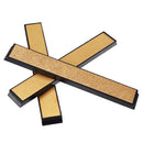 Drillpro 3Pcs Titanium Coated Diamond Knife Sharpener 80 600 1000 Grit Angle Sharpening Stone Whetstone Bar with Base
