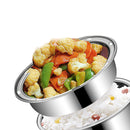 2.0L 3-Layers 220V Stainless Steel Electric Lunch Box Food Container Rice Cooker