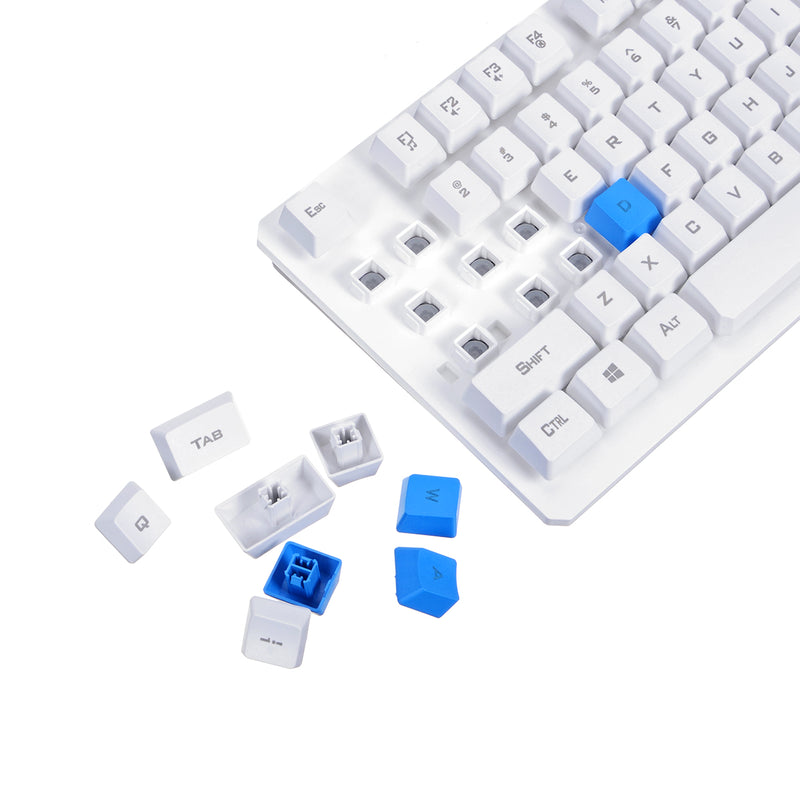 HK6500 2.4GHZ Wireless Suspension Keycap Keyboard and 1600DPI Wireless 4D Button Gaming Mouse Combo for Office PC and Laptop