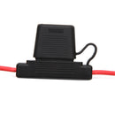 HS-812 Large Blade Inline Car Fuse Holder Waterproof 10 AWG Gause with 30AMP Fuse