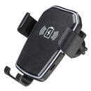Universal Qi Wireless 10W Fast Charge Gravity Linkage Auto Lock Car Air Vent Holder for Mobile Phone