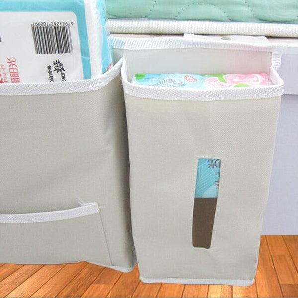 Bedside Hanging Bag Waterproof Oxford Magazine Book Storage Bag Car Seat Multi-Pocket Bag