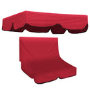 Outdoor Garden Swing Bench Hammock Canopy Waterproof Top Cover Sunshade + 2 Seater Chair Cover