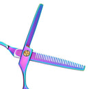 Y.F.M Stainless Steel Hair Scissors Hairdressing Cutting Hair Styling Tools Rainbow Color